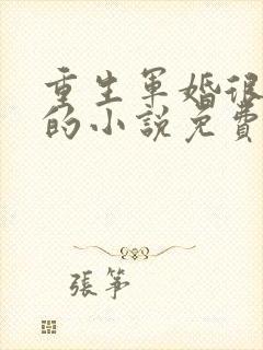 重生军婚很缠绵的小说免费阅读