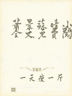 萧晨苏晴小说 全文免费阅读