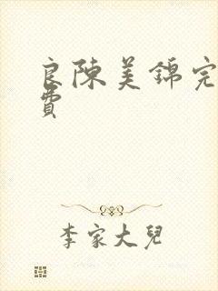 良陈美锦完结免费