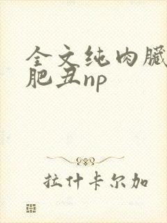 全文纯肉脏欲老肥丑np