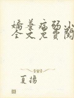 娇养病弱小夫郎全文免费阅读