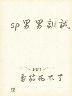 sp男男训诫文封面