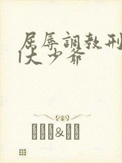 屈辱调教刑虐bl大少爷