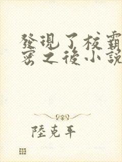 发现了校霸的秘密之后小说阅读封面