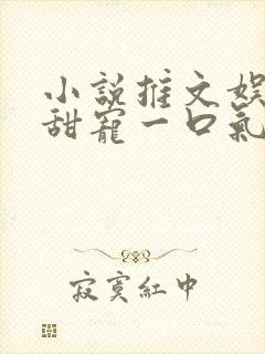 小说推文娱乐圈甜宠一口气看完