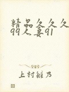 精品久久久久久99人妻91封面