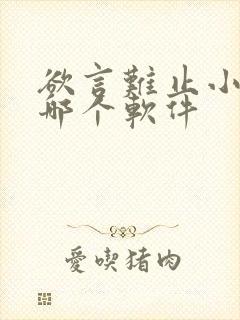 欲言难止小说在哪个软件封面