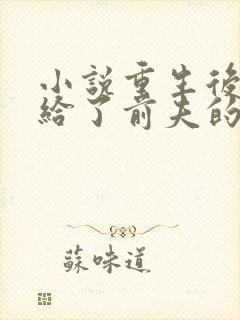 小说重生后我嫁给了前夫的死对头