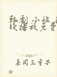 韩剧 小姐 在线播放免费观看封面