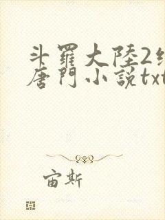 斗罗大陆2绝世唐门小说txt