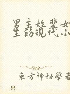 男主姓裴女主重生的现代小说封面