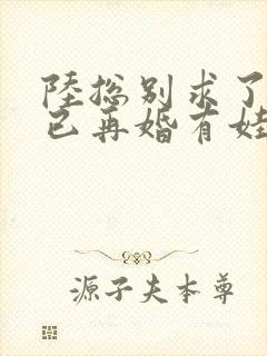 陆总别求了夫人已再婚有娃了短剧免费观看