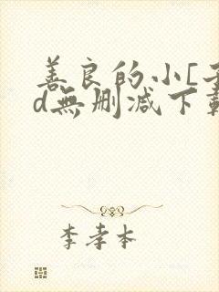 善良的小[子hd无删减下载封面