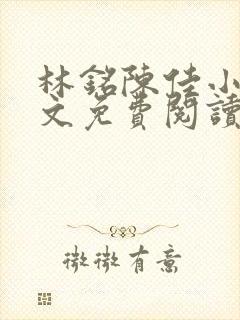 林铭陈佳小说全文免费阅读最新章节