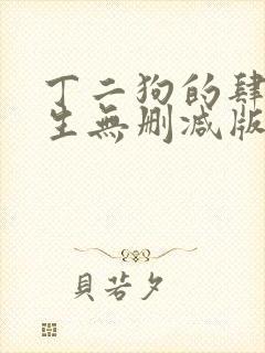 丁二狗的肆意人生无删减版 小说