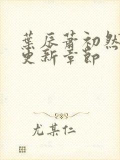 叶辰萧初然最快更新章节封面