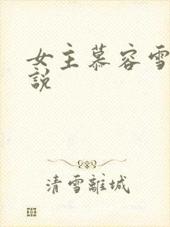 女主慕容雪的小说封面