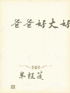 爸爸好大好喜欢