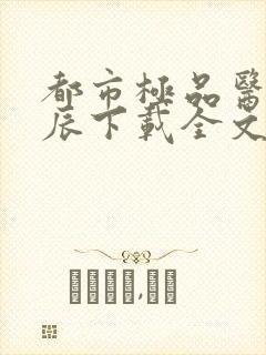 都市极品医神叶辰下载全文下载