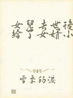女儿去世后我嫁给了女婿小说