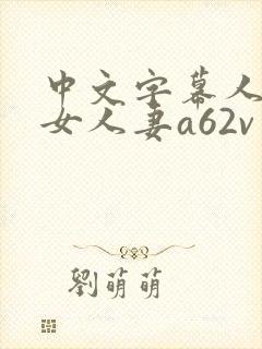 中文字幕人妻熟女人妻a62v网址封面
