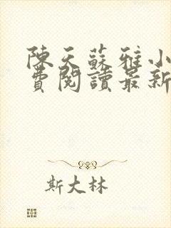 陈天苏雅小说免费阅读最新章节