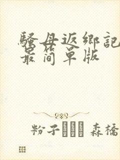 骚母返乡记原文最简单版