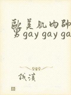 欧美肌肉帅哥男男gay gay gay封面