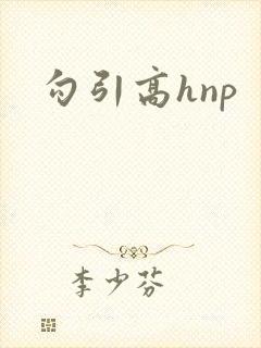 勾引高hnp封面