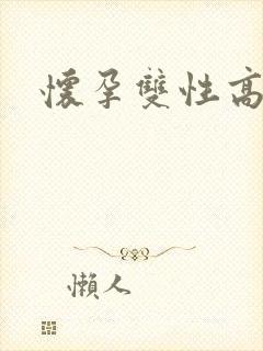 怀孕双性高h封面