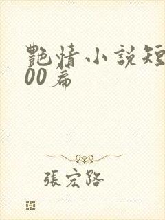 艳情小说短篇500篇