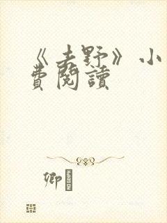 《去野》小说免费阅读封面