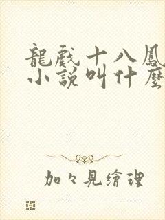 龙戏十八凤原著小说叫什么名字