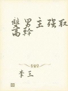 双男主强取豪夺高干封面