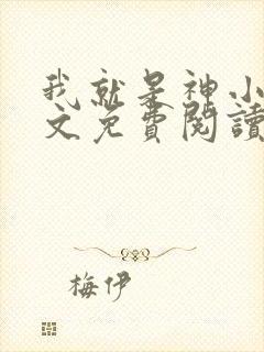 我就是神小说全文免费阅读封面