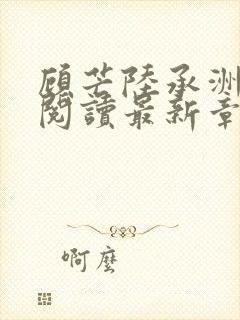 顾芒陆承洲免费阅读最新章节封面