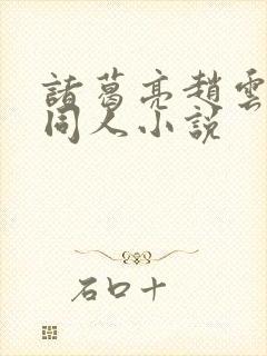 诸葛亮赵云cp同人小说封面