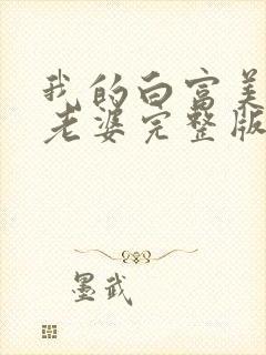 我的白富美总裁老婆完整版封面