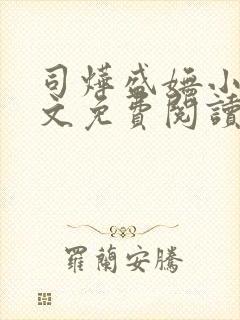 司烨盛妩小说全文免费阅读在线