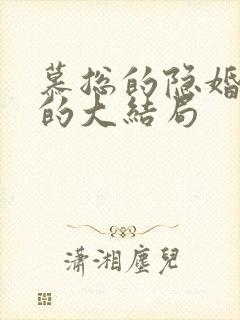 慕总的隐婚罪妻的大结局