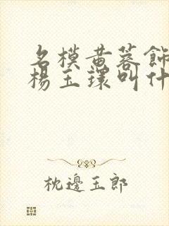 名模黄蓉饰演的杨玉环叫什么