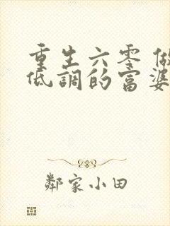 重生六零 做个低调的富婆