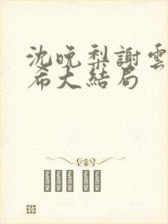 沈晚梨谢云迟叶希大结局