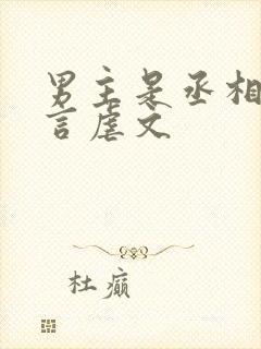 男主是丞相的古言虐文