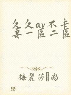 久久av不卡人妻一区二区三区