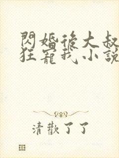 闪婚后大叔每天狂宠我小说完整免费