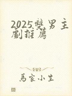 2025双男主剧推荐