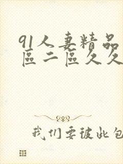 91人妻精品一区二区久久久封面