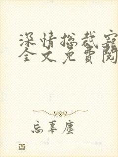 深情总裁宠不停全文免费阅读