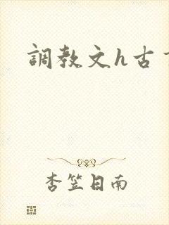 调教文h古言封面